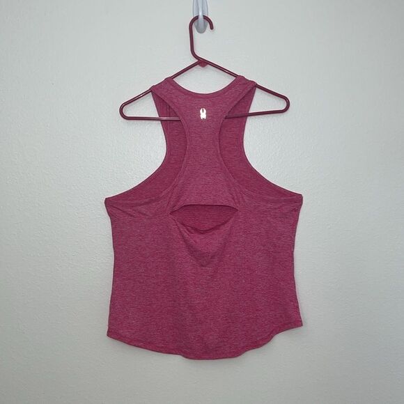 SPYDER Women's Cutout Racerback Tank Top Sz XL space Dye Pink - Picture 6 of 7